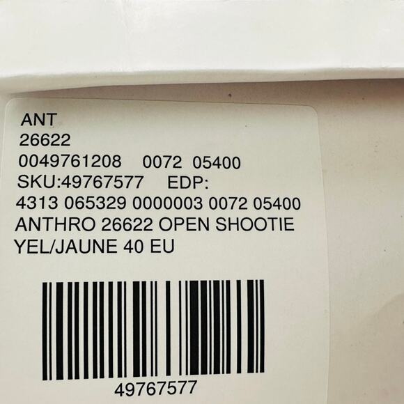 Anthropologie Clara Shootie Yellow Suede Block Heel Leather Sandal Euro 40 US 9 - Picture 9 of 9